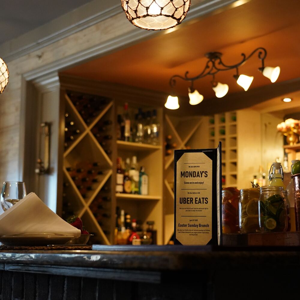 The second floor bar
