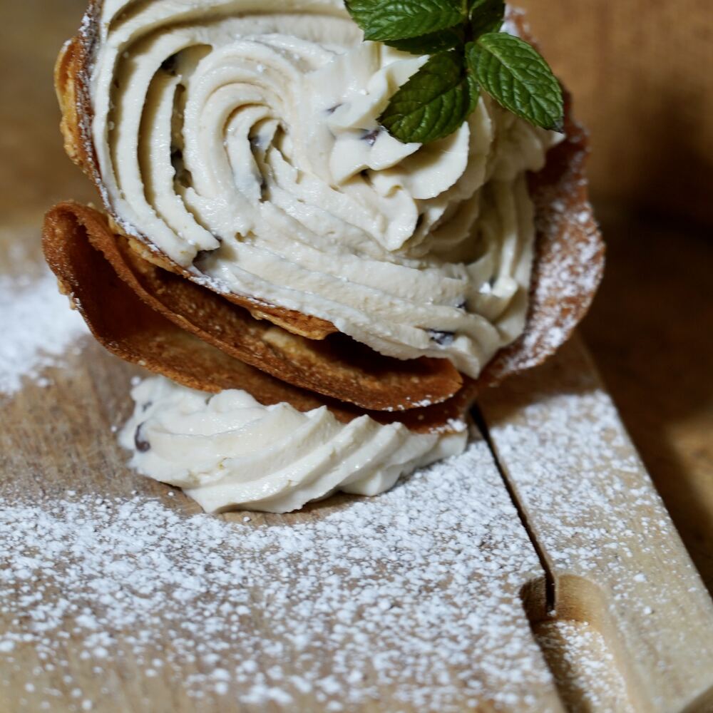 Fresh whipped napoleon