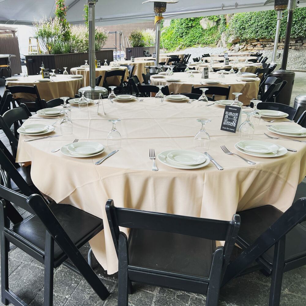 The covered patio