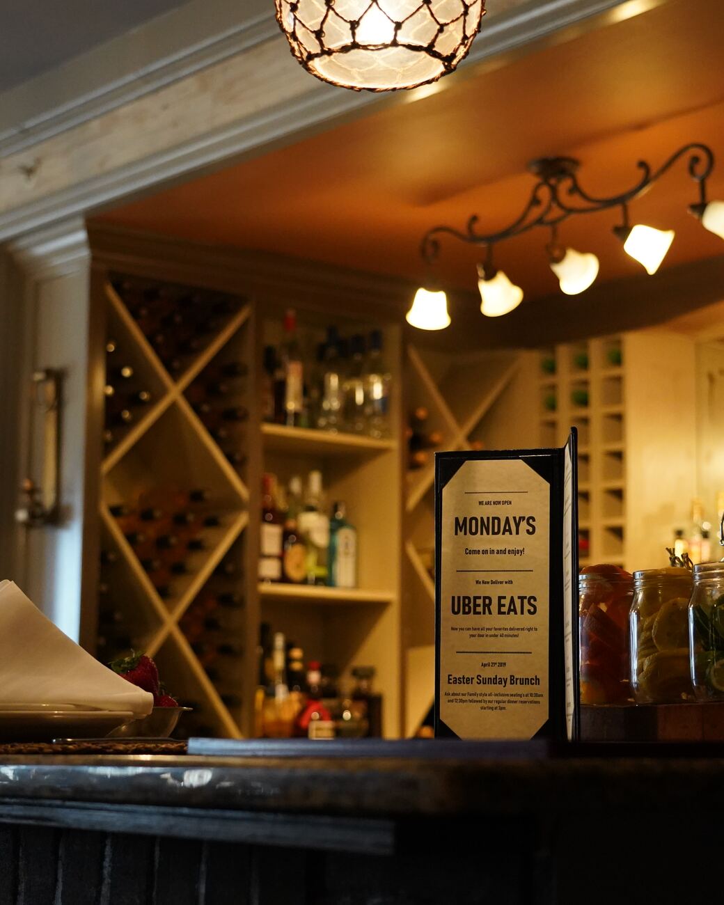 The second floor bar at 25 North Ristorante